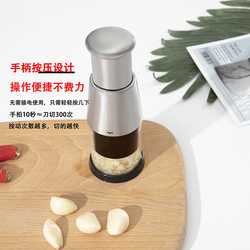 Hot-selling stainless steel garlic pounder for household kitchen use, garlic crusher, garlic cutter, garlic peeler