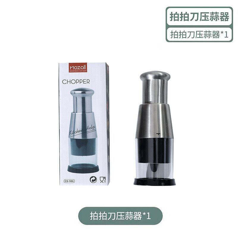 Hot-selling stainless steel garlic pounder for household kitchen use, garlic crusher, garlic cutter, garlic peeler