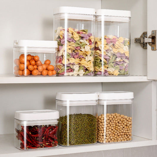Food-grade sealed jars for beans, noodles, grains, kitchen storage boxes, dry goods, moisture-proof storage jars, insect-proof